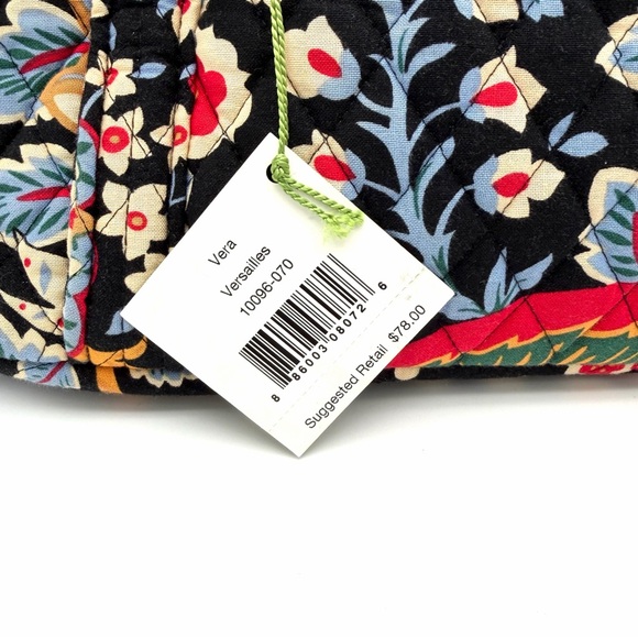 NWT New Vera Bradley Versailles Tote Bag Shoulder Strap Print Large Handbag - Picture 3 of 6